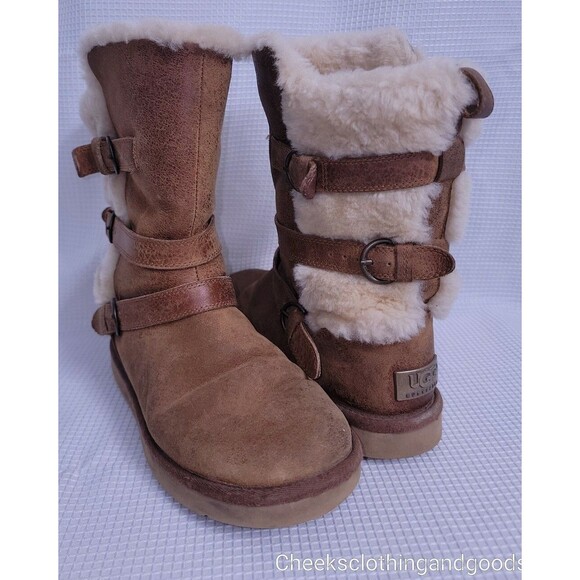UGG Australia Becket Chestnut Boots Women's size 7 - Picture 1 of 10